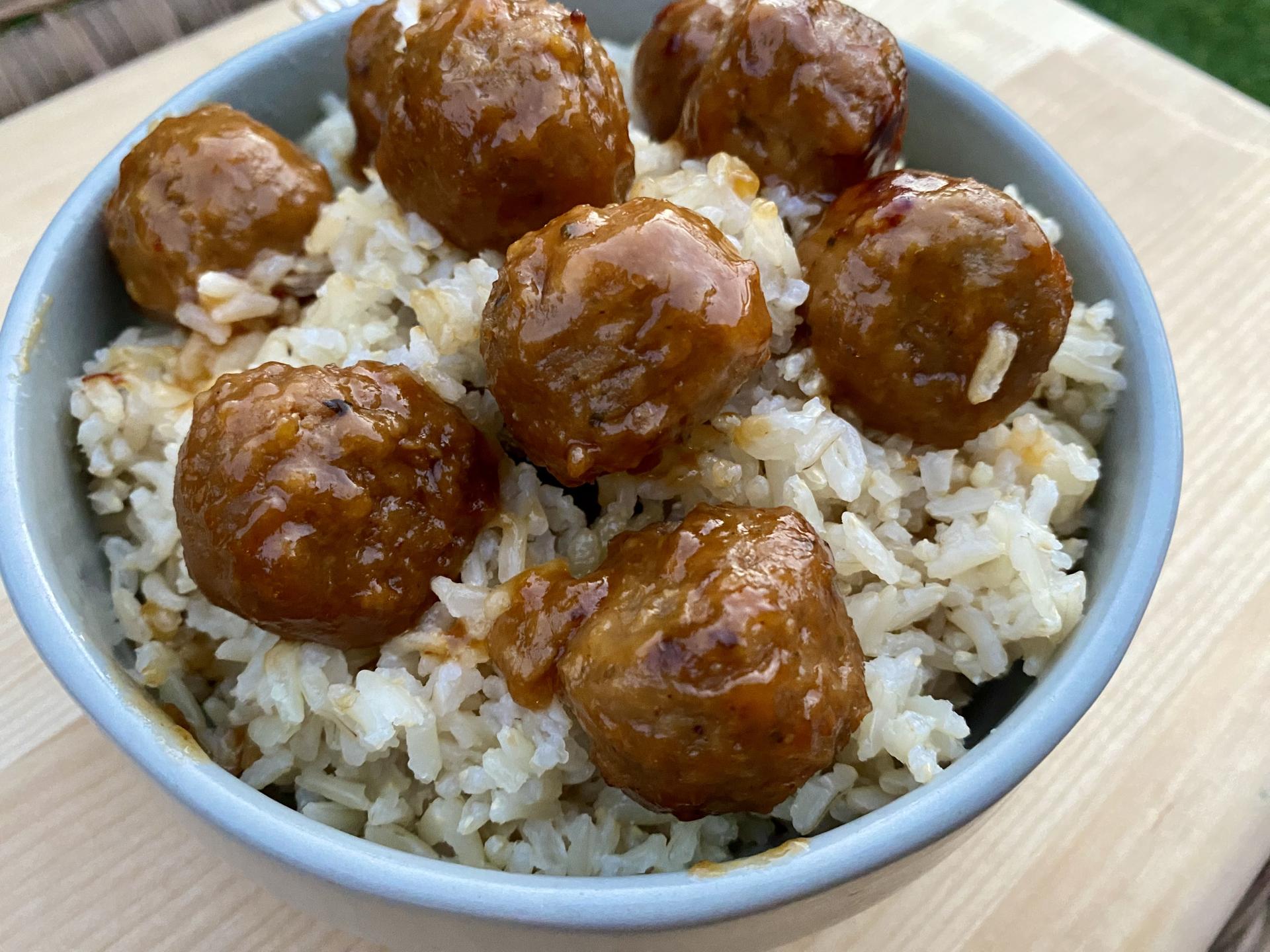 Two-Ingredient Mandarin Orange Meatballs