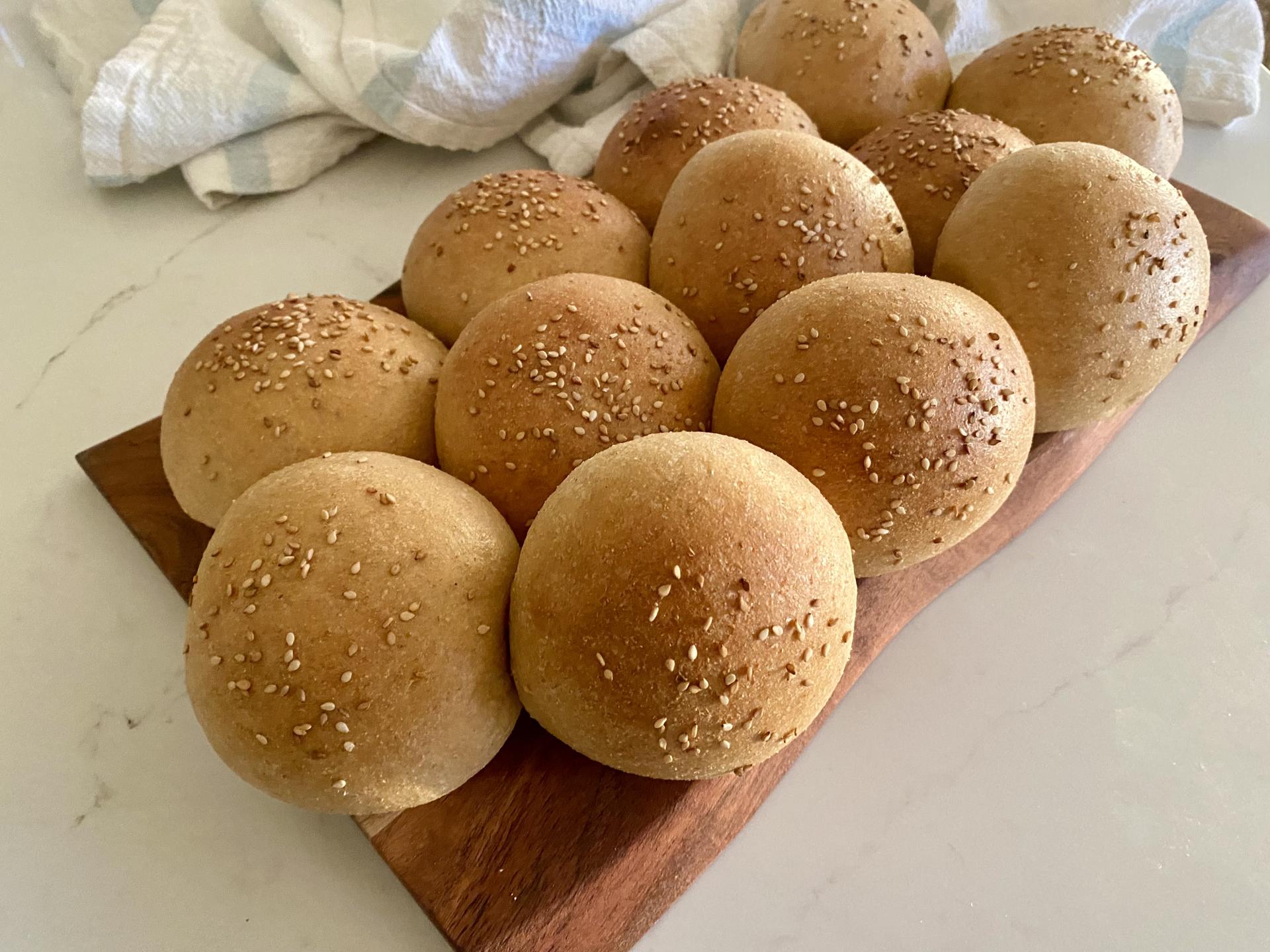 Homemade Seed-Oil Free Burger Buns