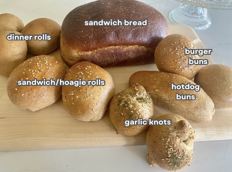 Homemade Seed-Oil Free Bread Dough: One Dough Six ways